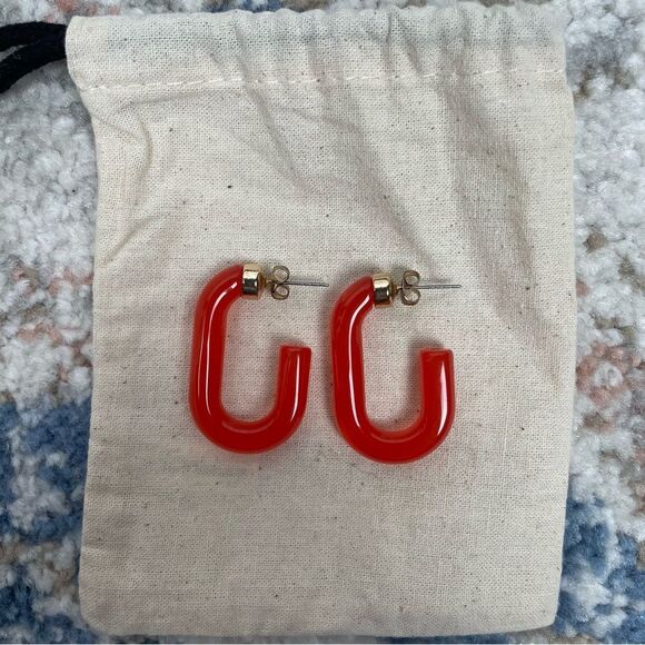 Madewell Acetate Hoop And Sparkly Star Earring Set Gold Color - Picture 2 of 3